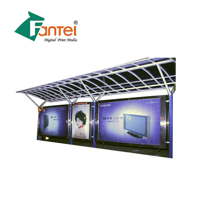 Ευκίνητο έμβλημα 510gsm 300D*500D 18*12 PVC Eco διαλυτικό Με μπροστινό φωτισμό για το ελαφρύ κιβώτιο σκηνικού